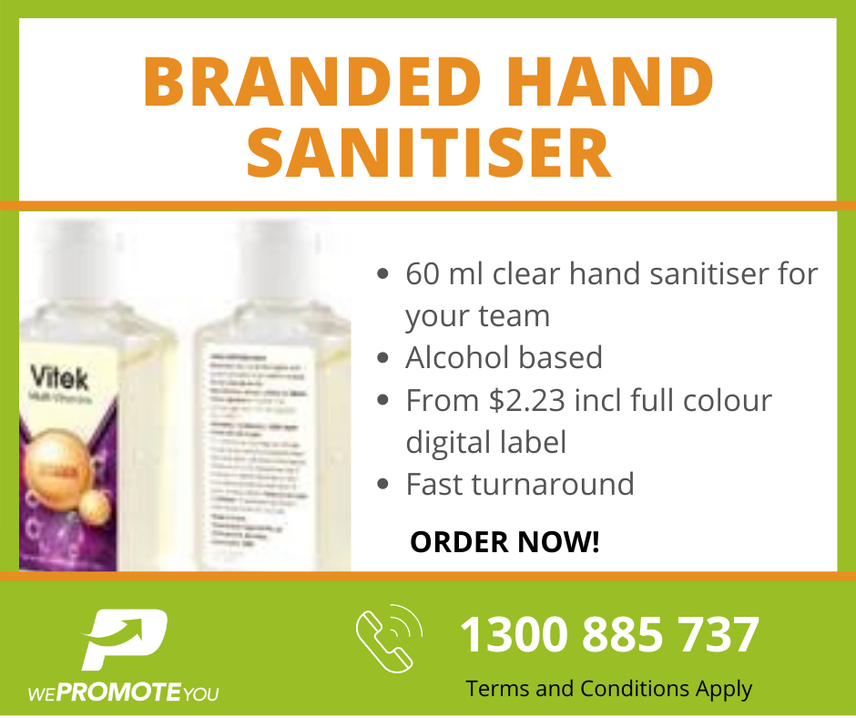 Hand sanitiser promo - custom made uniforms