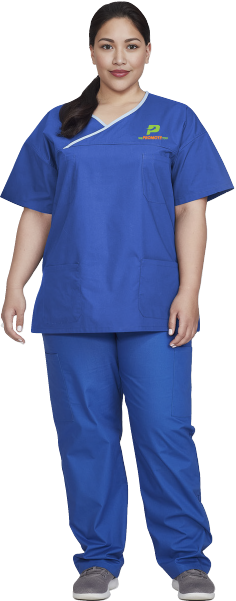 The Psychology of the Uniform: Why Customers Trust Businesses Where Staff Look the Part 1 Scrubs woman